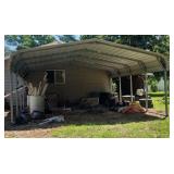 Approx 9.5T x 18w x 22ft D Car Port WINNING