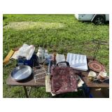 Country Train coffee cups, silverware organizer,