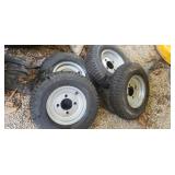 4 Unused, 4.80/ 4.00-8 tires