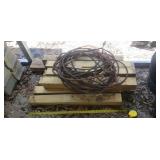 3 ft treated 4x4 and cable