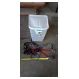 Little dog leads , storage container