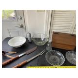 Radiosonde W. S. George bowl, drill utensils,