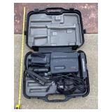 Panasonic VHS recorder with cords and case