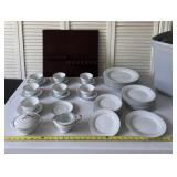 Noritake China dinner ware with tea cups and