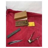 F A Clauberg razor, trimmers and Lasercraft wood