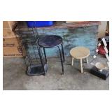 Shelf, stools Christmas Decor