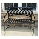 Aluminum black bench