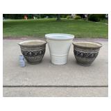 Plastic planters
