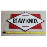 BLAW-KNOX Aluminum Sign