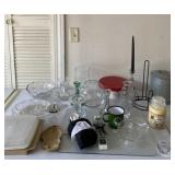 Tupperware egg container, Yankee candle, ice bin,