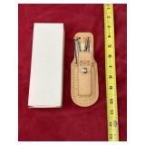 Blaw-Knox Vise Grip leather holder with grips