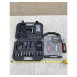 Black & Decker drill and socket set with Husky