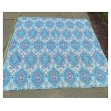 Queen size teal bedspread