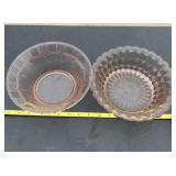 Pink Depression bowls