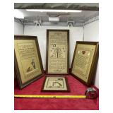 Embroidery framed pictures