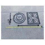Steel decor and curtain rod