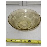 Federal Yellow Glass Depression Bowl