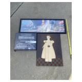 Oliver Gal canvas picture, framed city scene, and
