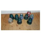 Old glass insulators
