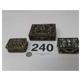 (3)KEEPSAKE JEWELRY BOXES