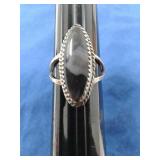 SZ.6.5 STERLING SILVER AHASTEEN RING 4.1GRAMS