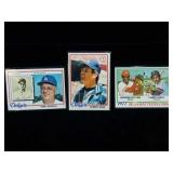 3 Baseball Cards