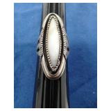 SZ.8.5 MOTHER OF PEARL RING 9.2GRAMS