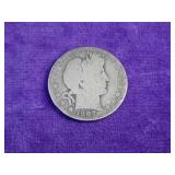 1907-O Barber Silver Half Dollar