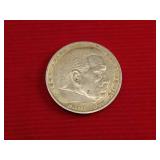 WWII Nazi Germany Silver 5 Reichsmark