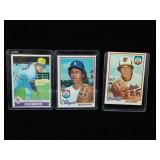 3 Baseball Cards
