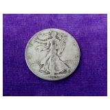 1945 Walking Liberty Silver Half Dollar