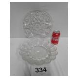 GLASS SERVING TRAYS