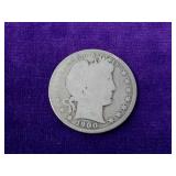 1900 Barber Silver Half Dollar