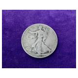 1937 Walking Liberty Silver Half Dollar