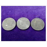3 Kennedy Half Dollars - X Count