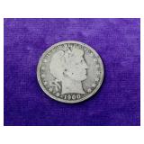 1900 Barber Silver Half Dollar