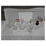 GLASSWARE:CANDY DISHES:CUT GLASS BOWL