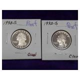 2 Proof Quarters