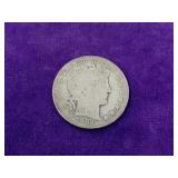 1902-O Barber Silver Half Dollar