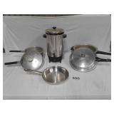 PRESSURE COOKERS:SS COFFEE MAKER
