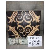 5 CANVAS PRINTS