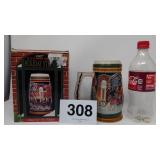 1997 BUDWEISER HOLIDAY STEIN, NIB