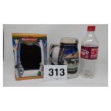 2000 BUDWEISER HOLIDAY STEIN, NIB