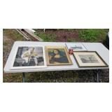 4 framed pictures