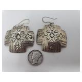 YELLOW HORSE STERLING EARRINGS