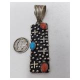 STERLING SIGNED S. RAY PENDANT