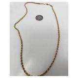 SILK ROPE 14K GOLD NECKLACE
