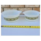 Pyrex casserole dish  "Square Flowers"