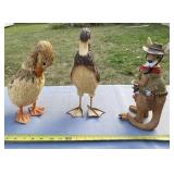 Kangaroo and duck decor