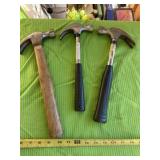 Two 16 oz hammers and a 12 oz